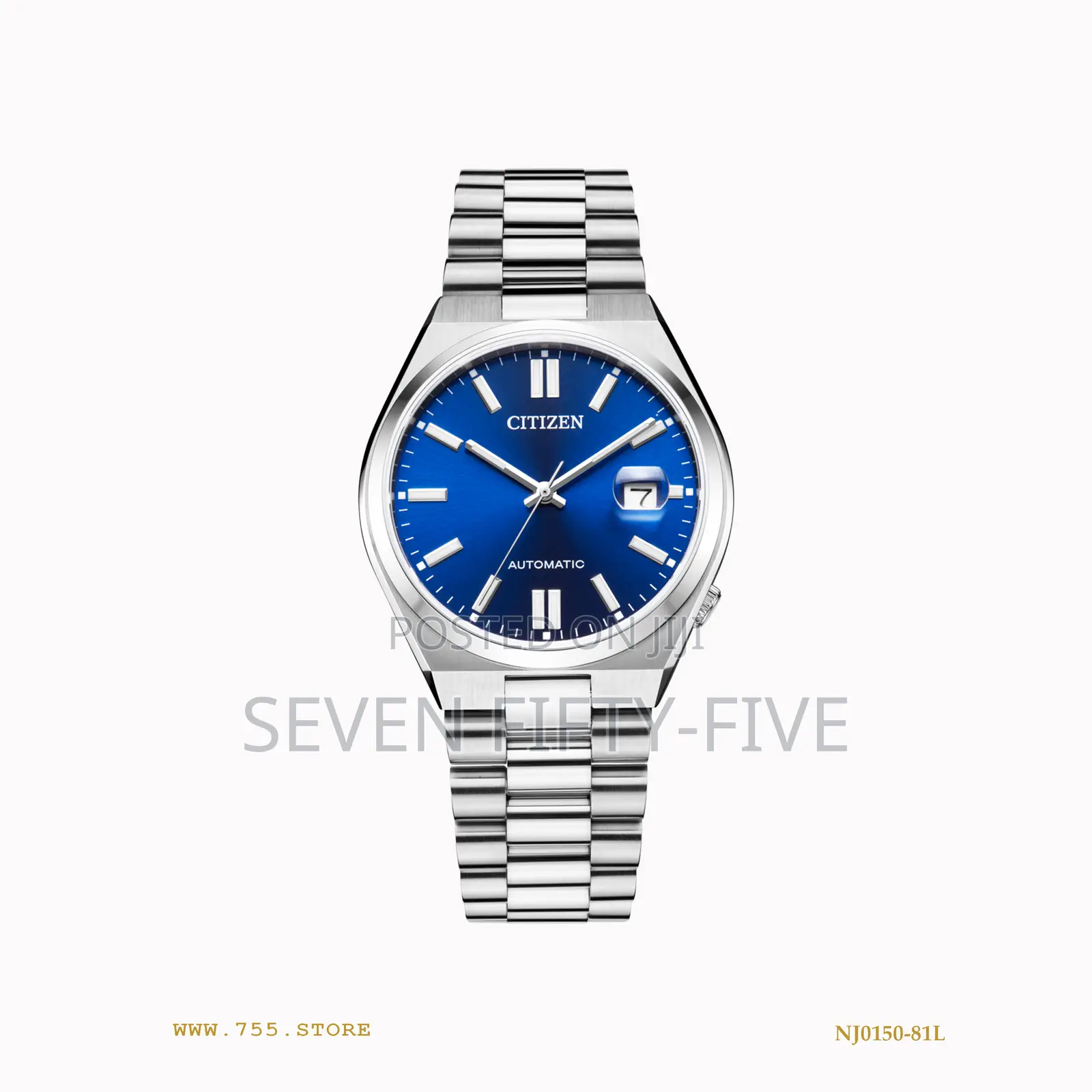 Citizen Automatic Gents Blue Dial Watch - Nj0150-81l