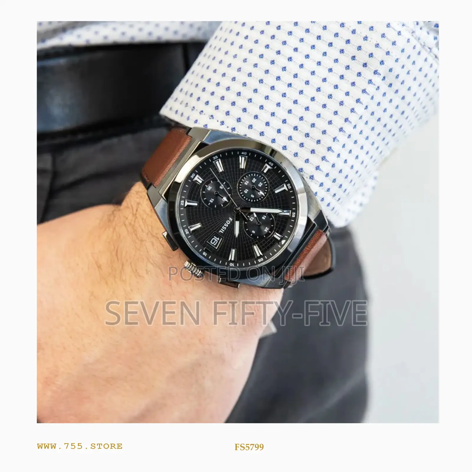 Fossil Everett Chronograph Watch Fs5799