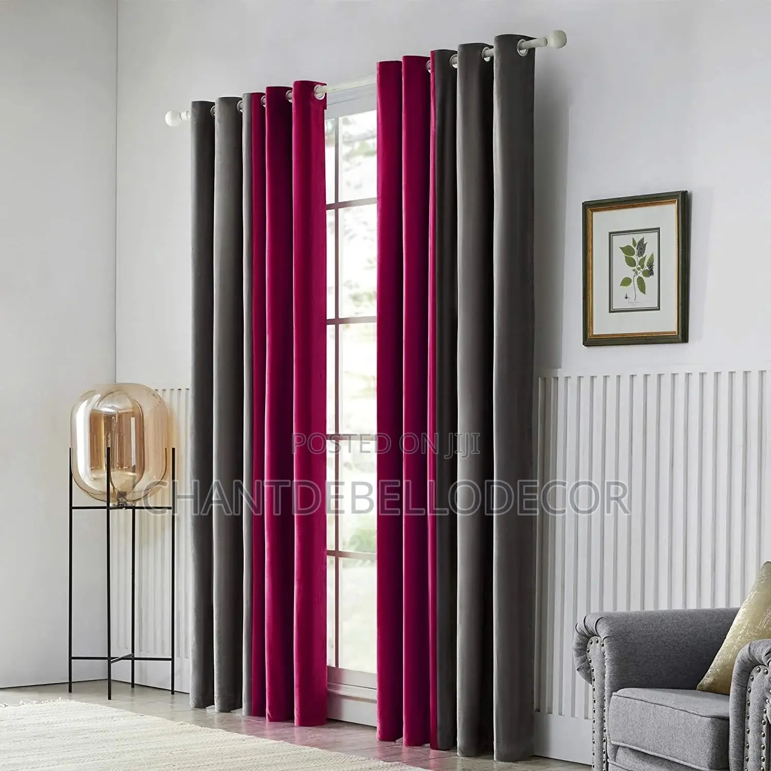 Solid Color Grommets Blackout Curtains 300ghc A Pair For Each Color