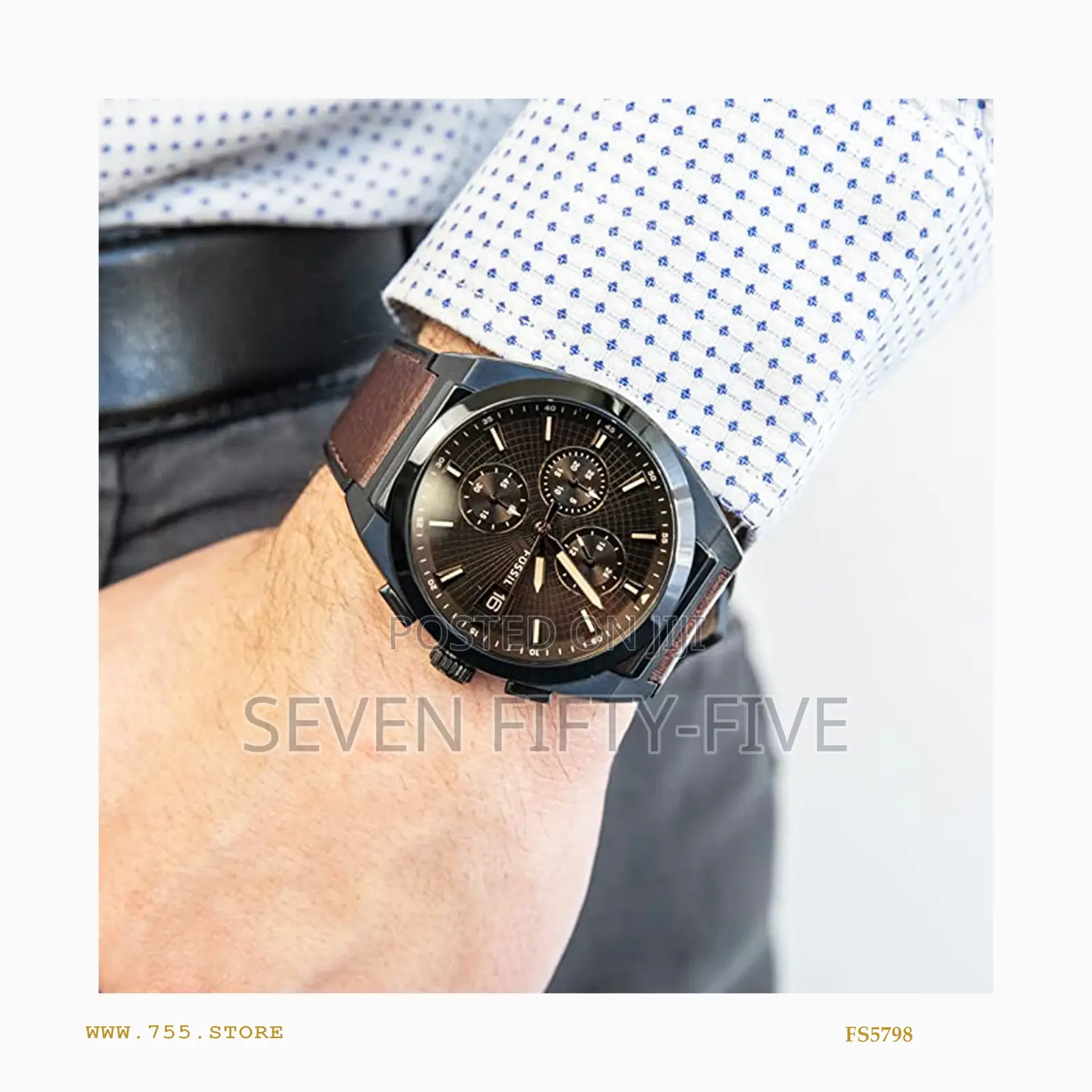 Fossil Everett Chronograph Watch Fs5798