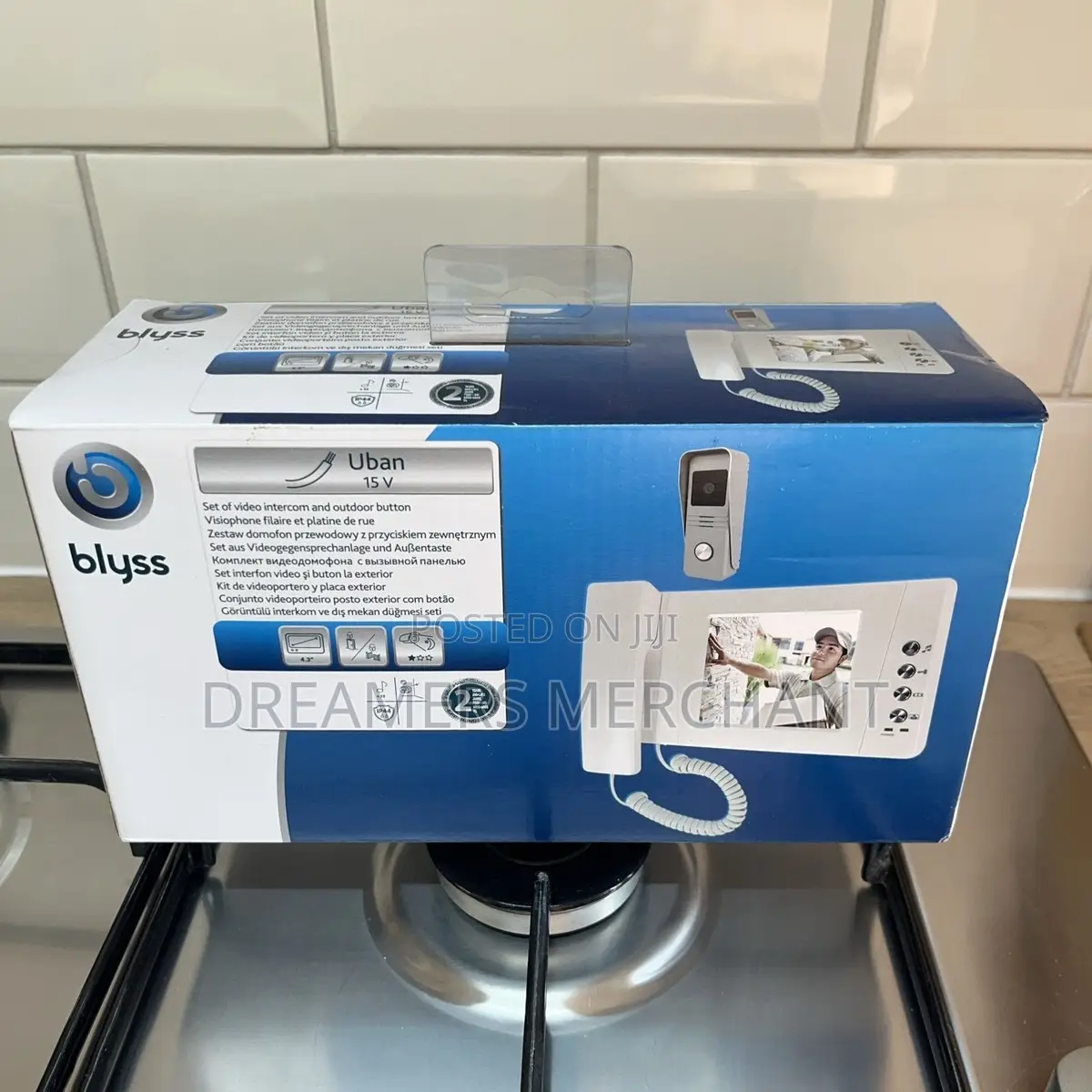 Blyss Wired - 2 Wires Video Intercom System Silver White