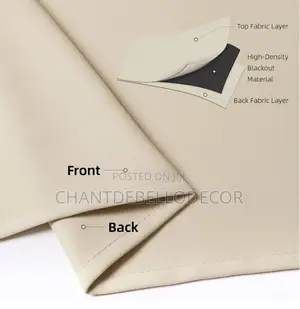 Thick Ringed Blackout Curtains 300ghc For A Pair ( Without Voile )