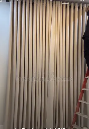 Thick Ringed Blackout Curtains 300ghc For A Pair ( Without Voile )