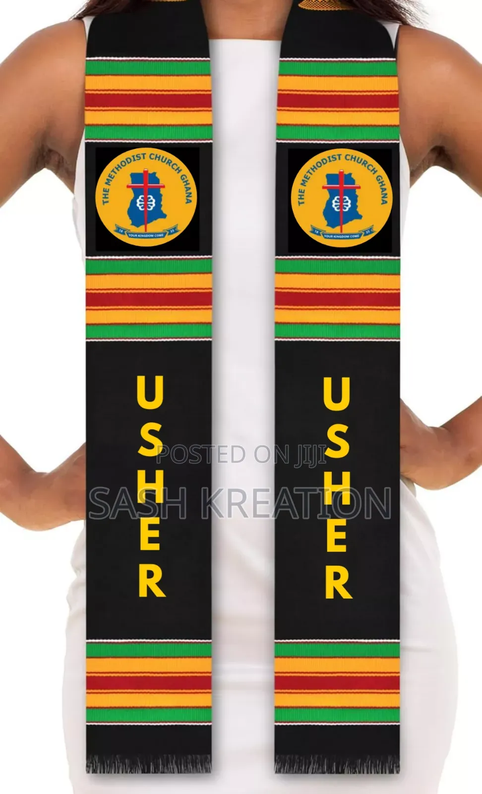 Kente Tradition Multicolor Sash