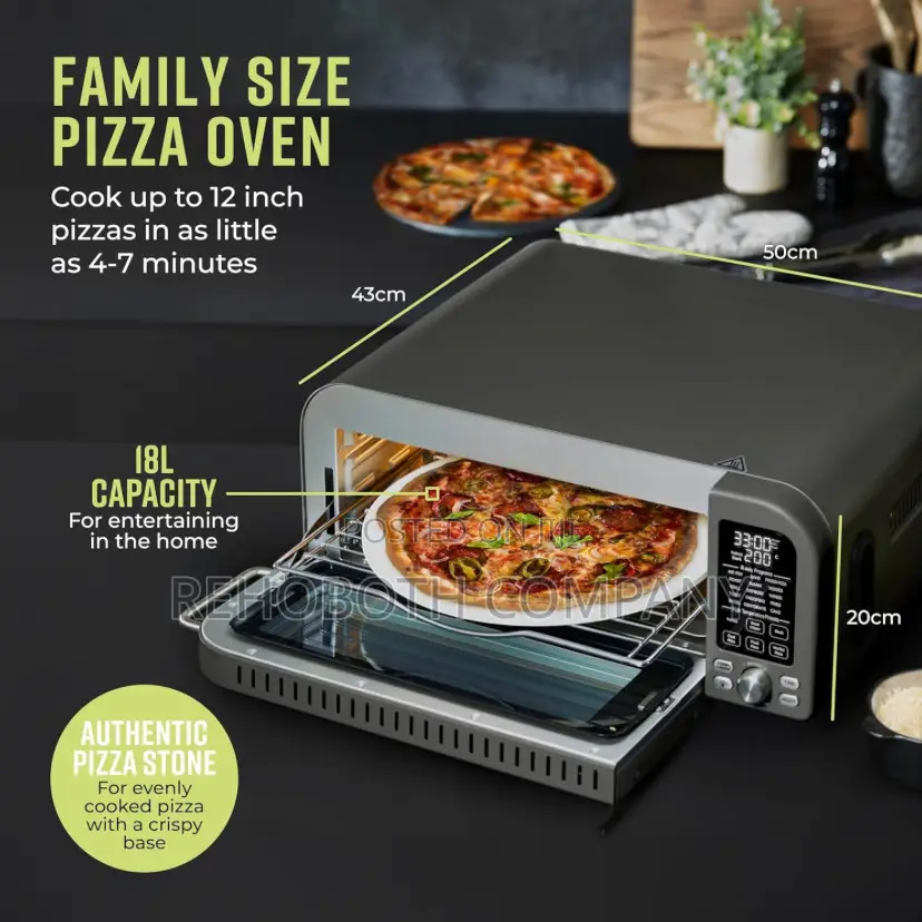 Tower Elite Pizza Oven Air Fryer With 5 High Temperature Programs