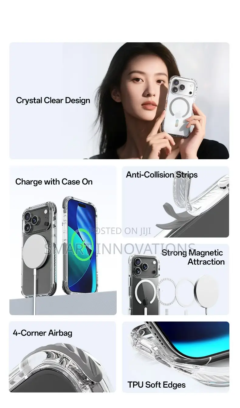 iPhone 17 | 17 Pro | 17 Promax Crystal Clear Case