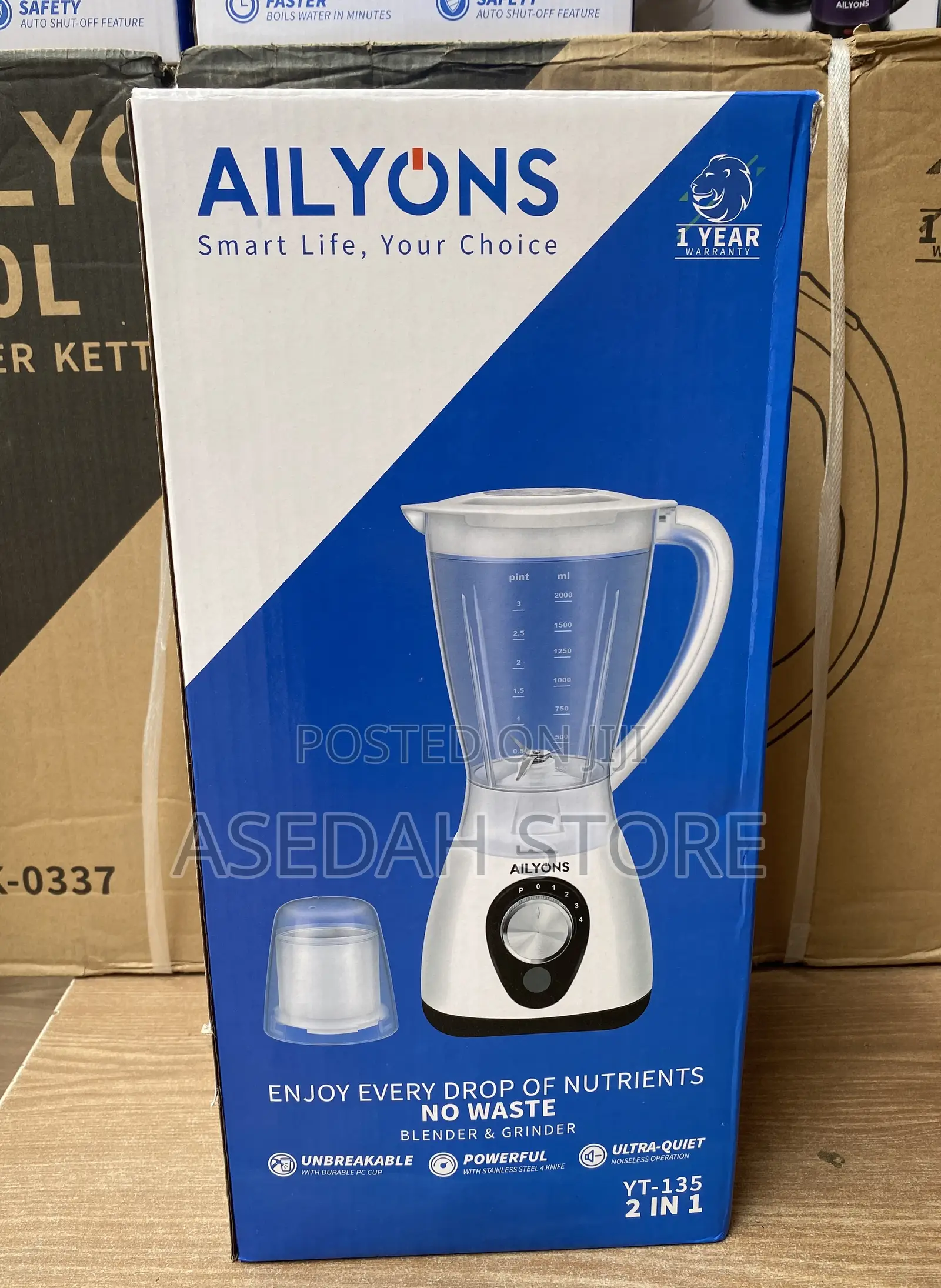 Ailyons 2 in 1 Blender