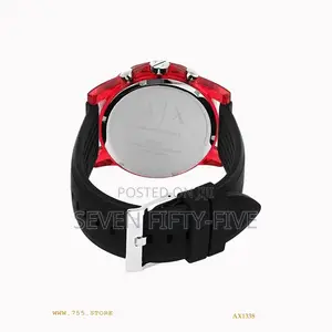 Armani Exchange Men's Ax1338 Chronograph Quartz Black Red Watch