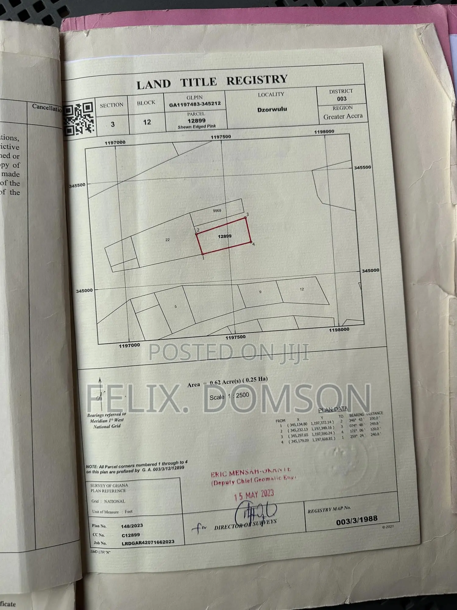 Dzorwulu Opposite Tullow Oil 10 Plots of Serviced Land for Sale