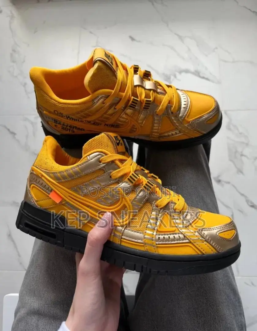 Off-White X Nike Air Rubber Dunk "University Gold"