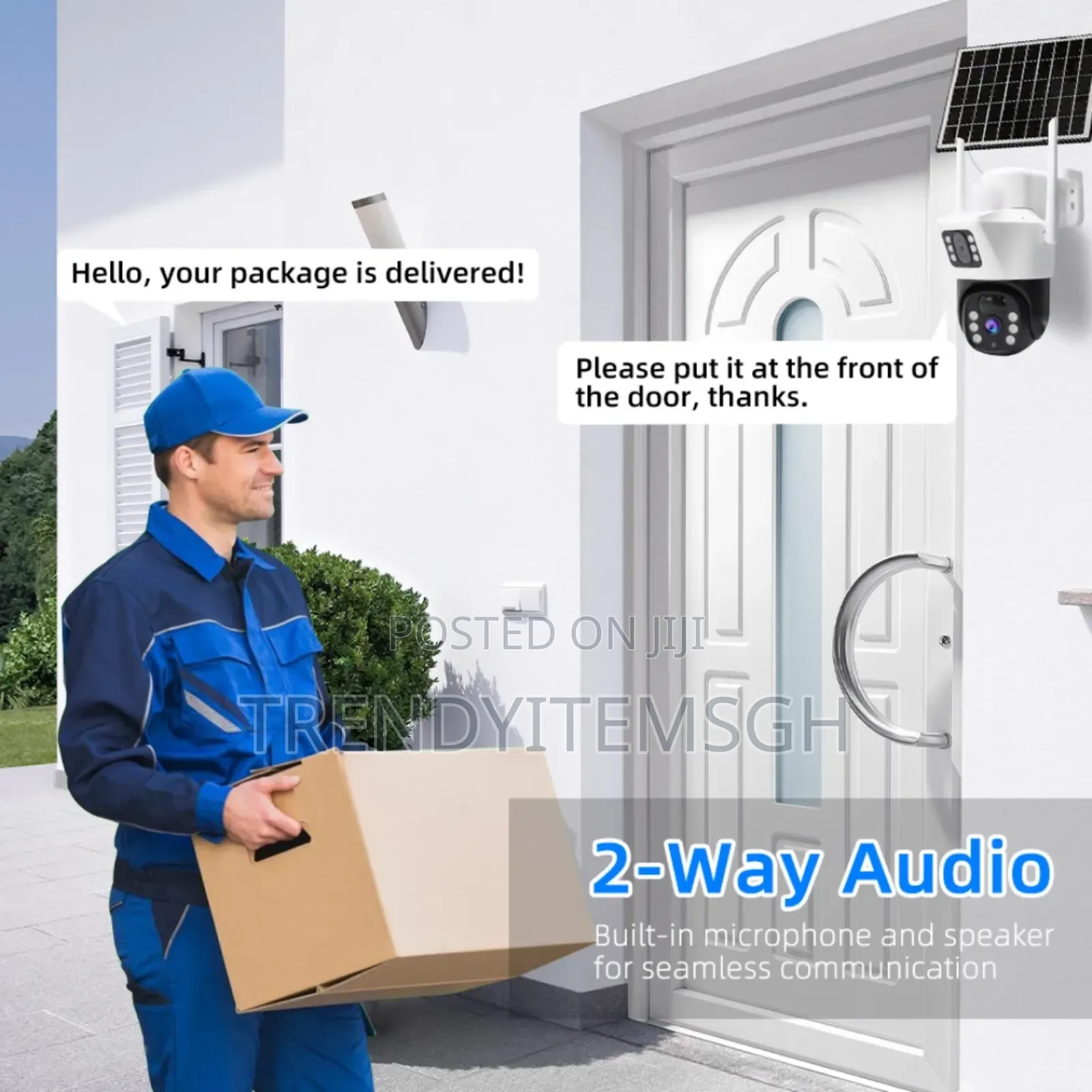 Wifi 4mp PTZ Solar Camera Pir Human Detection