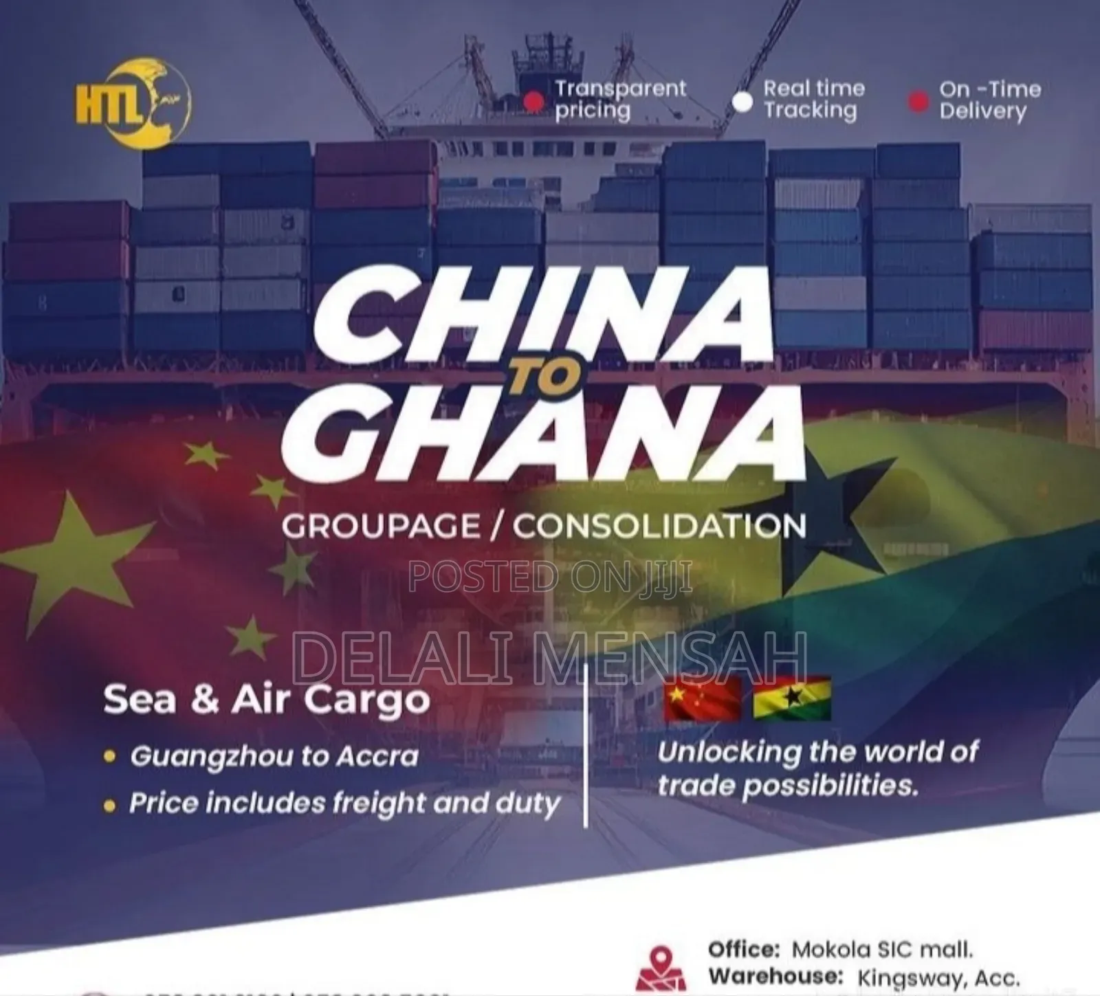 China to Ghana Shipping and Logistics Services/ Custom Clearance
