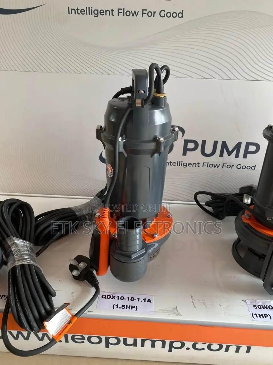 Leo Qdx10-18-1.1a Submersible Sewage Pump [1 Phase] (1.1kw/1.5hp)