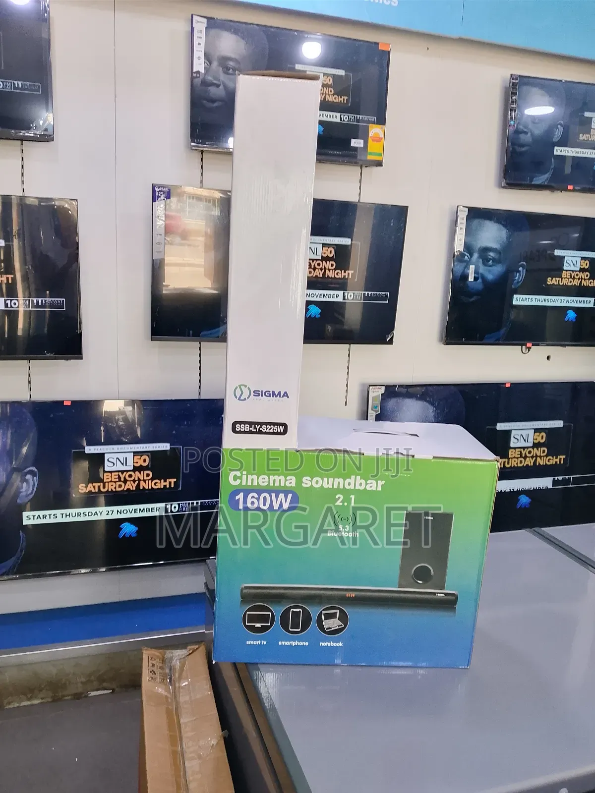 Margie's Sigma Sound Bar and Woofer