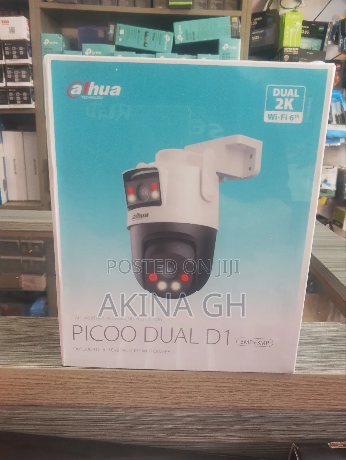 Dahua Picoo Dual D1 PTZ Wifi Camera 6mp Dh-P3d-3f-Pv