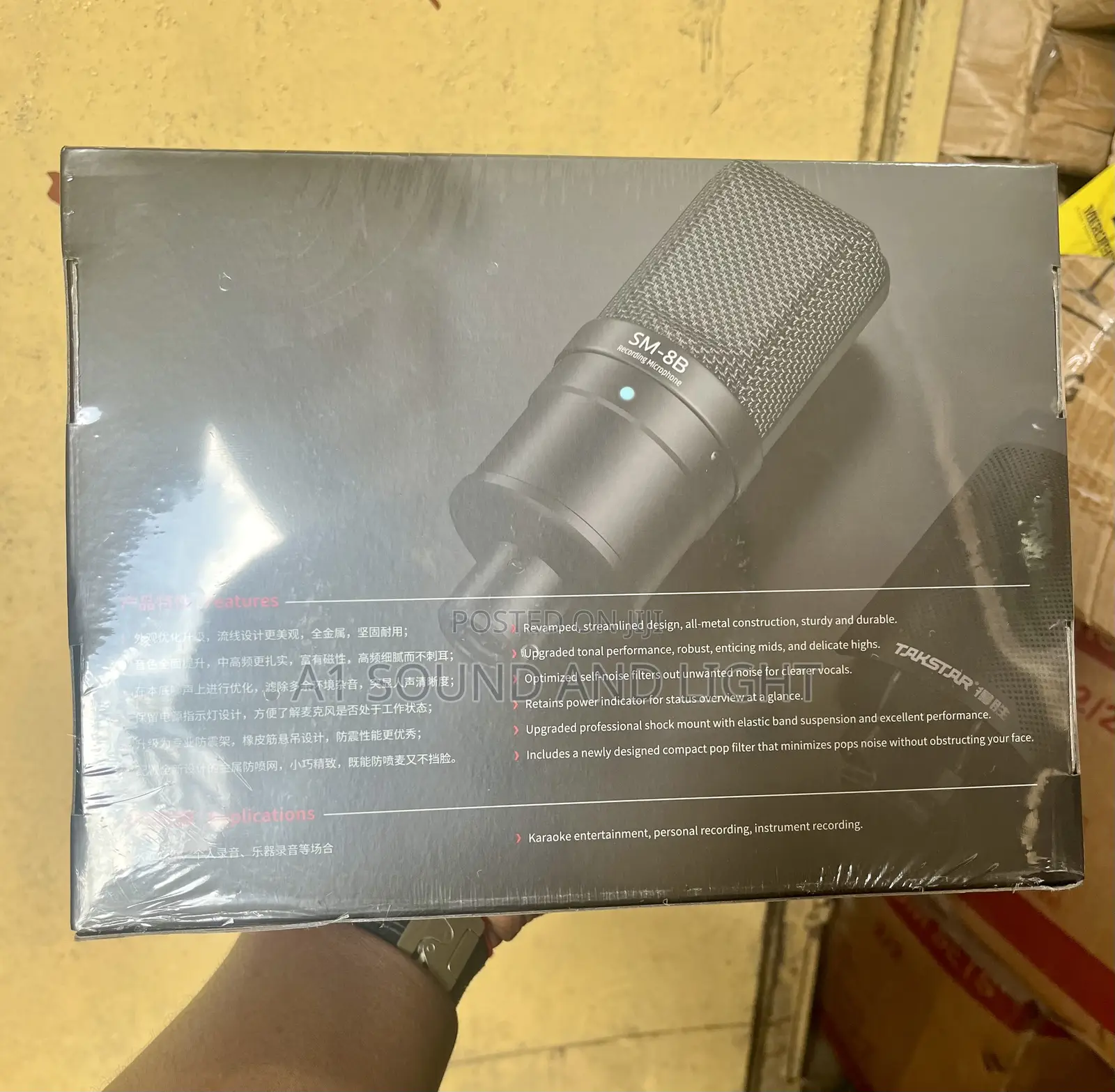 Takstar Sm-8b Condenser Microphone For Recording