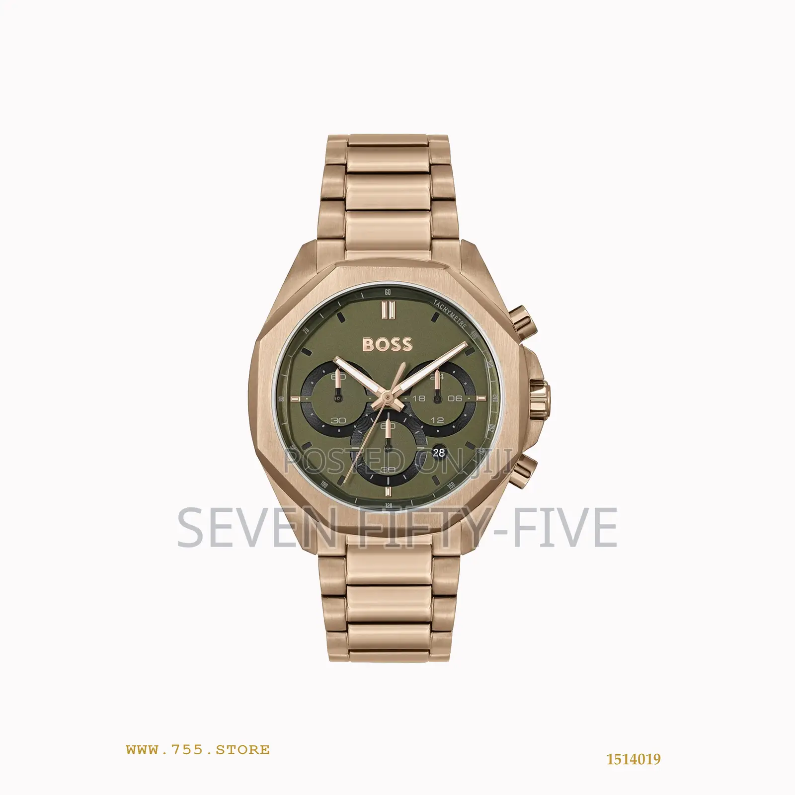 Hugo Boss Cloud Chronograph Olive Beige Watch