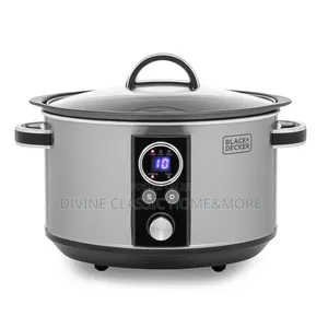 Black+Decker 6.5l Digital Sear Stew Slow Cooker, Stainless Steel