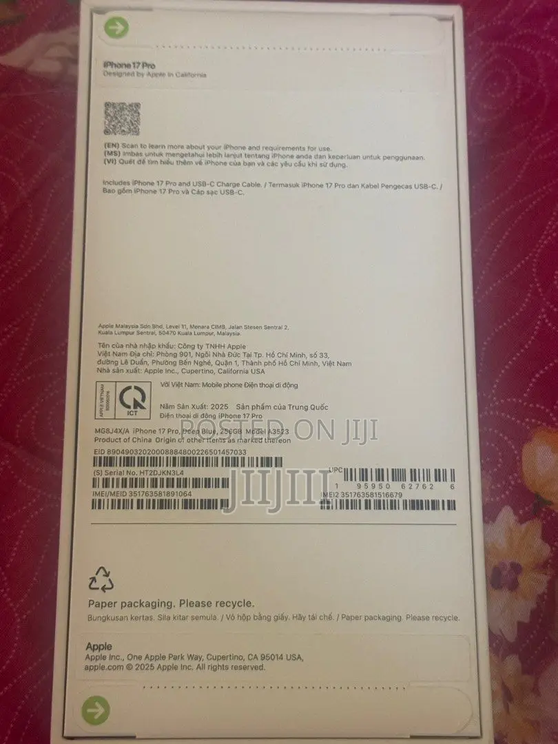 New Apple iPhone 17 Pro Max 512 GB Blue