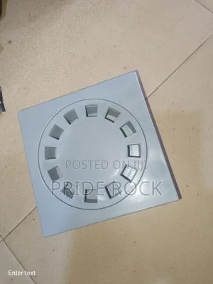 Plastic Floor Drain 4*3*2, White and Grey