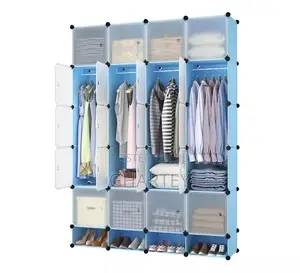 Portable 20 Cubes Closet With Doors – Organizer for Clothes, Shoes