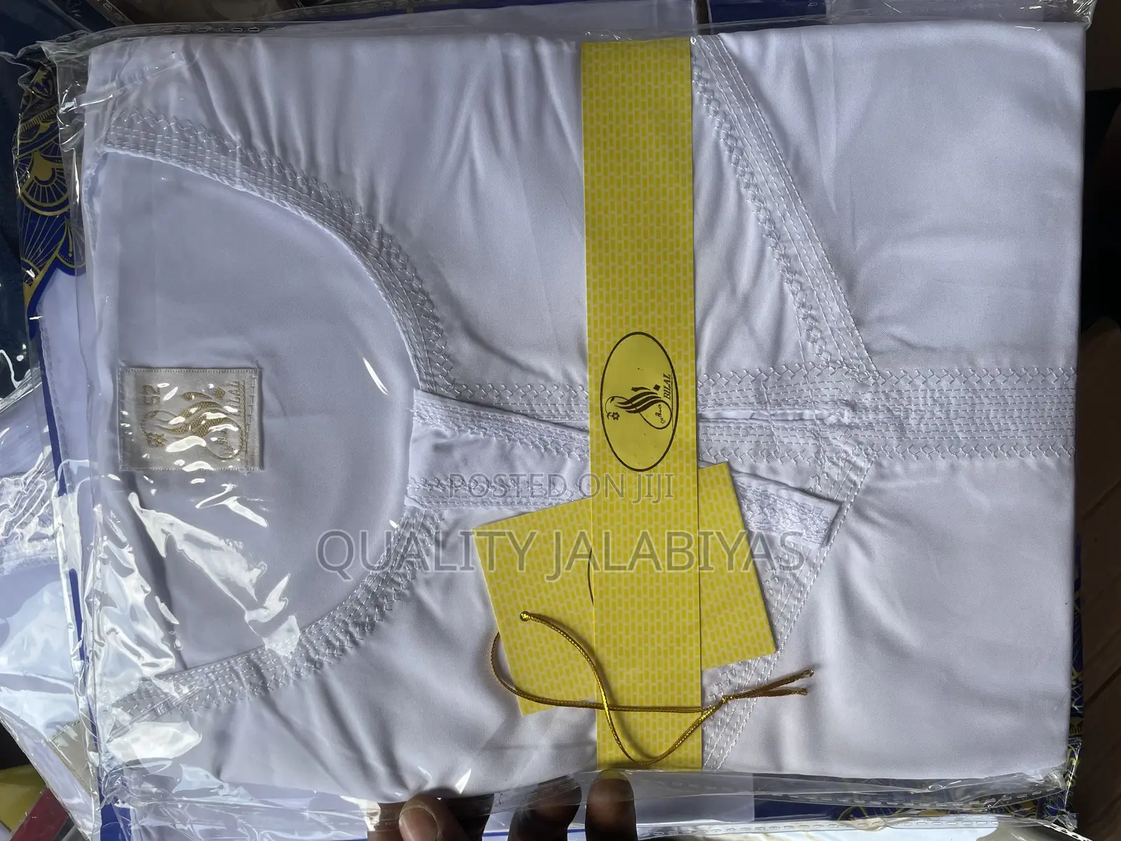 White Jalabiya Long Shortsleeves
