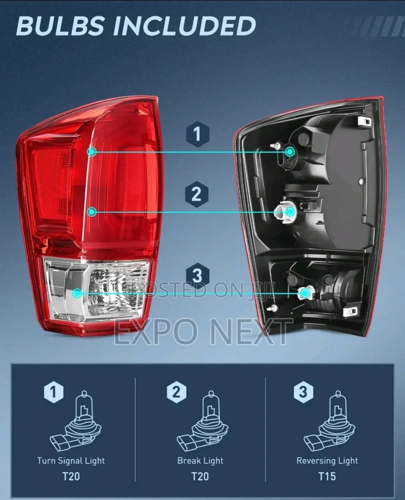 2016 - 2022 Toyota Tacoma Tail Light Pair
