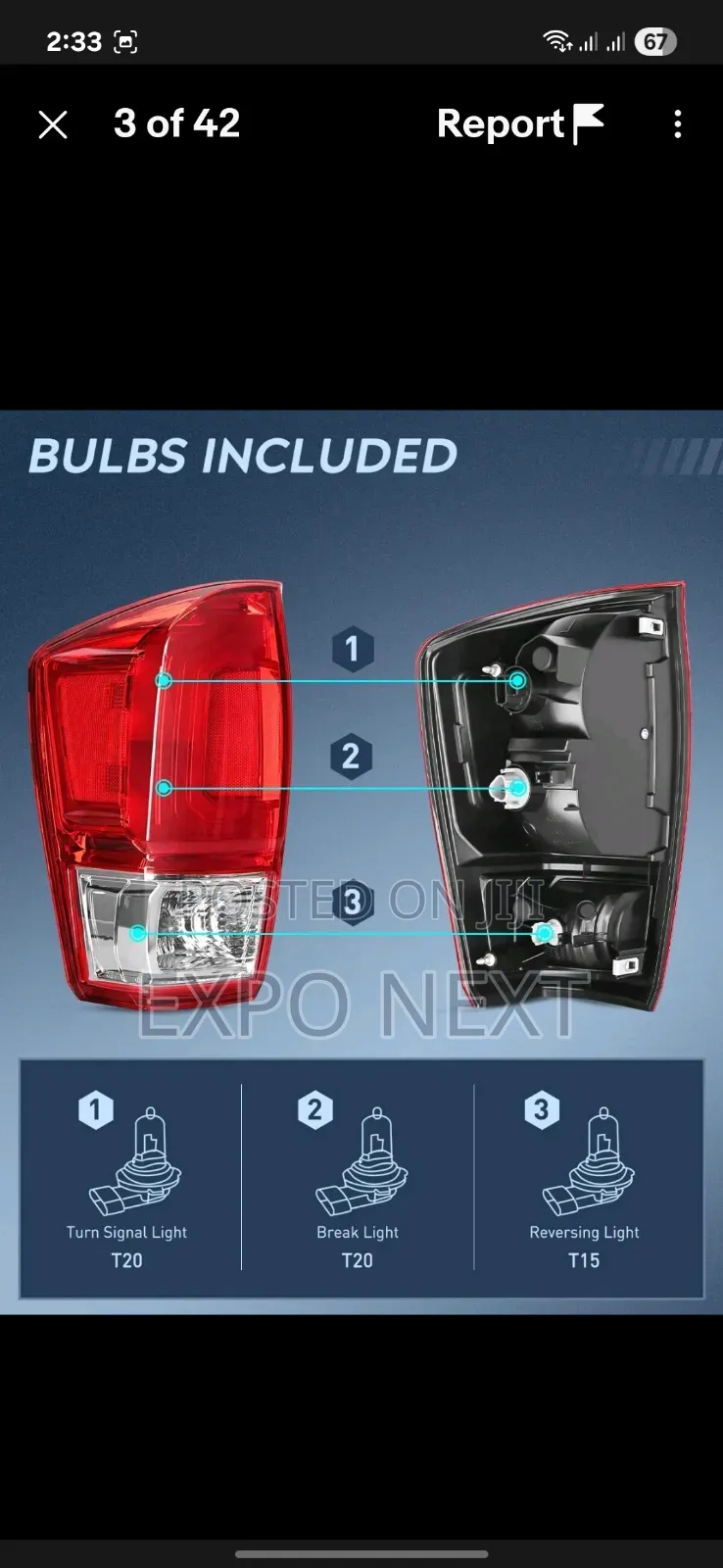2016 - 2022 Toyota Tacoma Tail Light Pair