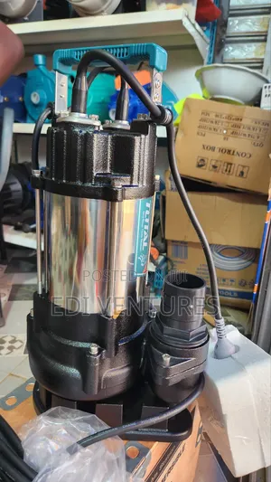Total 1.0 Horsepower Submersible Sewage Pump- Stainless