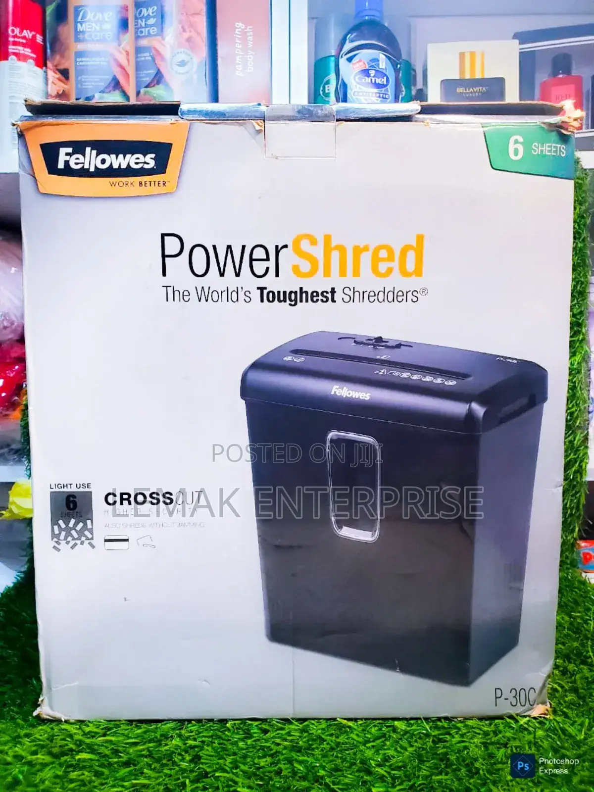 Fellowes Powershred P-30c 6 Sheet Cross-Cut Paper Shredder