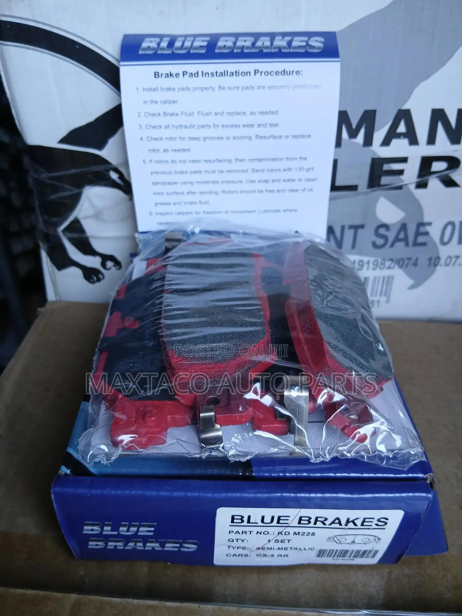 Blue Brakes Kd M225 Brake Pad-R for Mazda Cx-5
