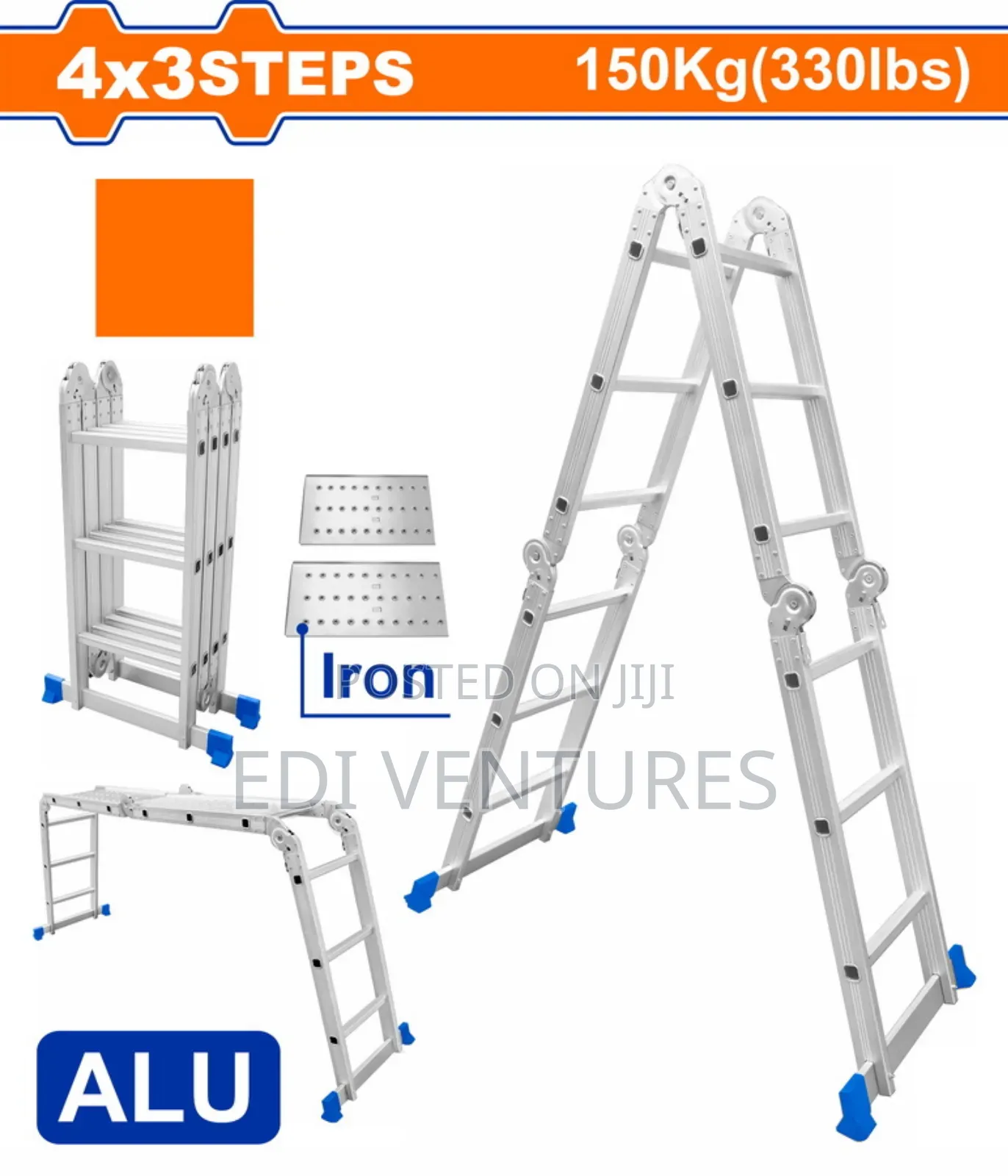 Aluminum Ladder 3x4 Steps