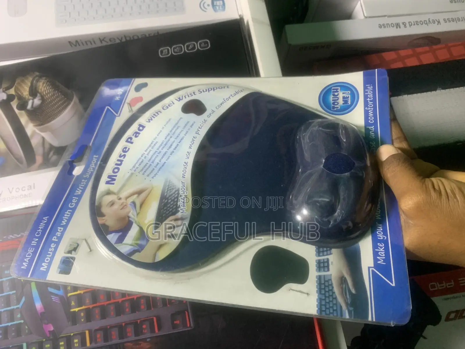 Mousepad With Gel Wrist Support