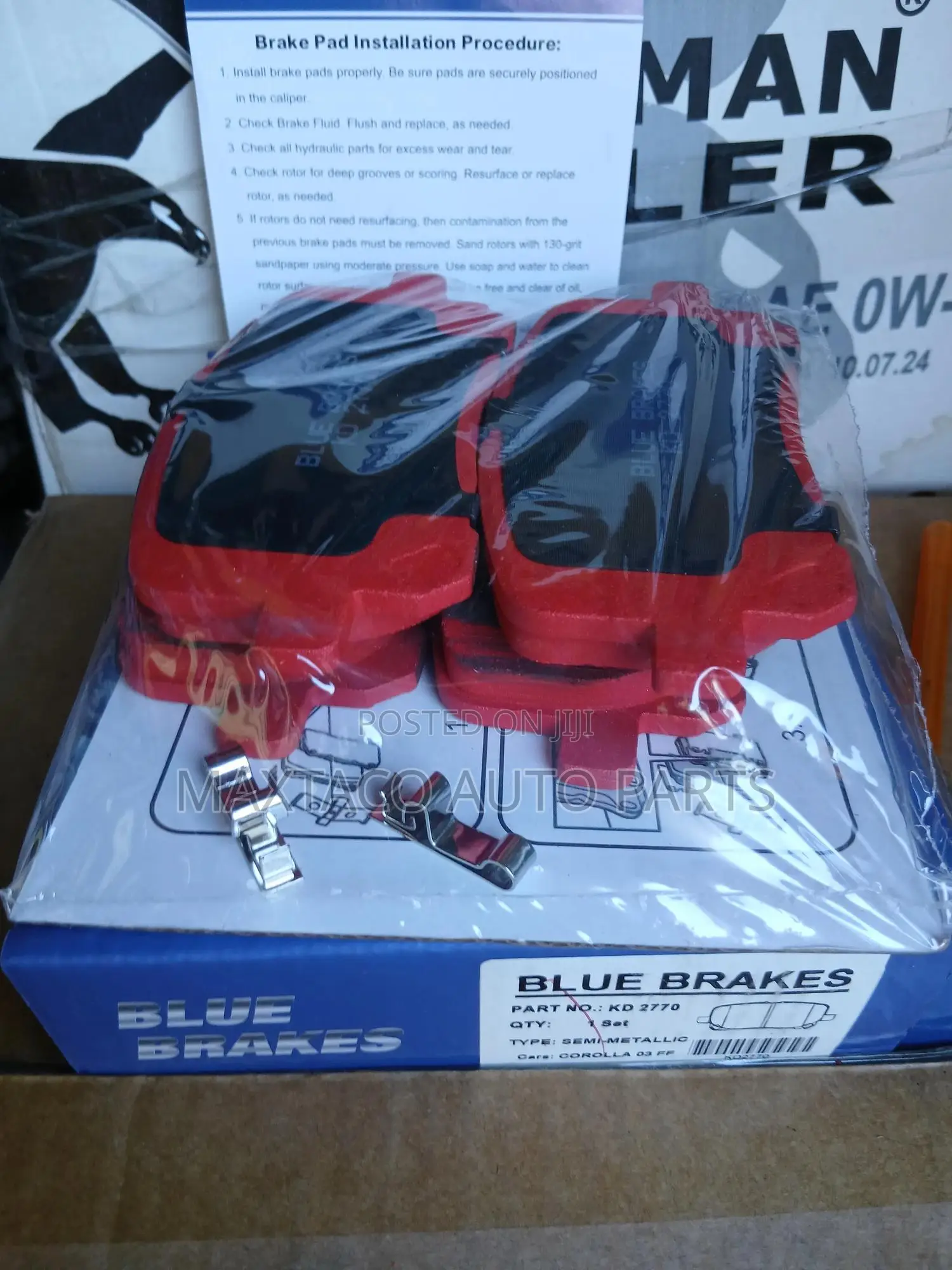 Blue Brakes Kd2770 Brake Pad-Front for Pontiac Vibe