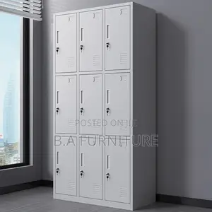 Metal Cabinet—-9 Doors