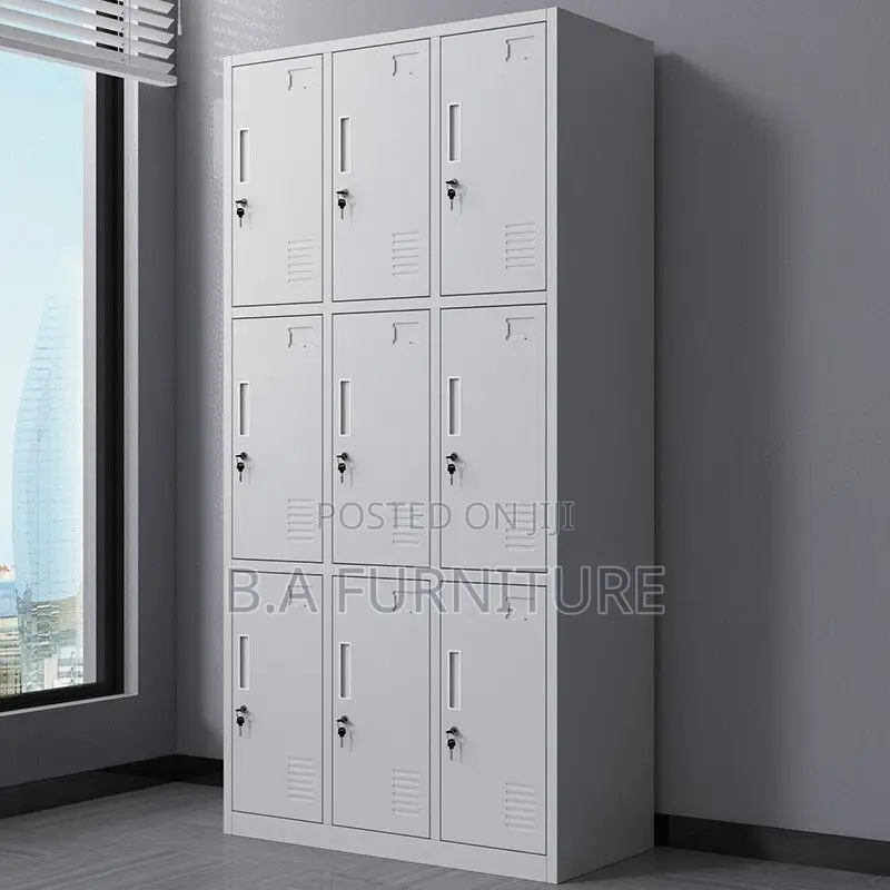 Metal Cabinet—-9 Doors