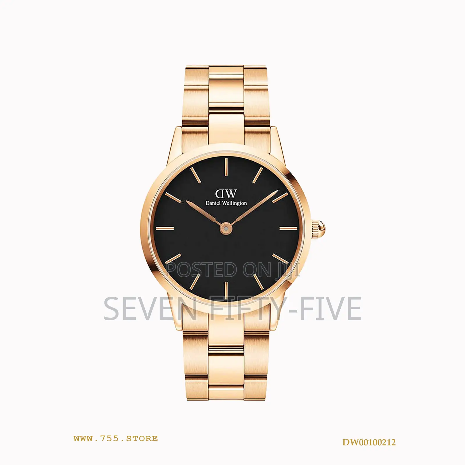 Daniel Wellington Iconic Link 32 Rose Gold Black Dw
