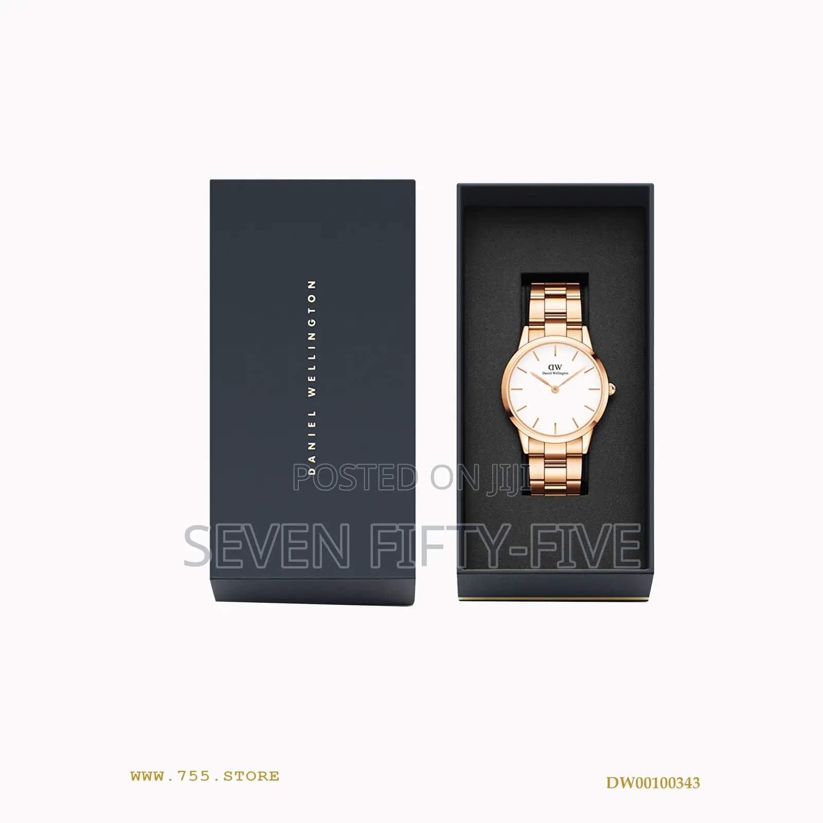 Daniel Wellington Iconic Link 40 Rose Gold Watch Dw