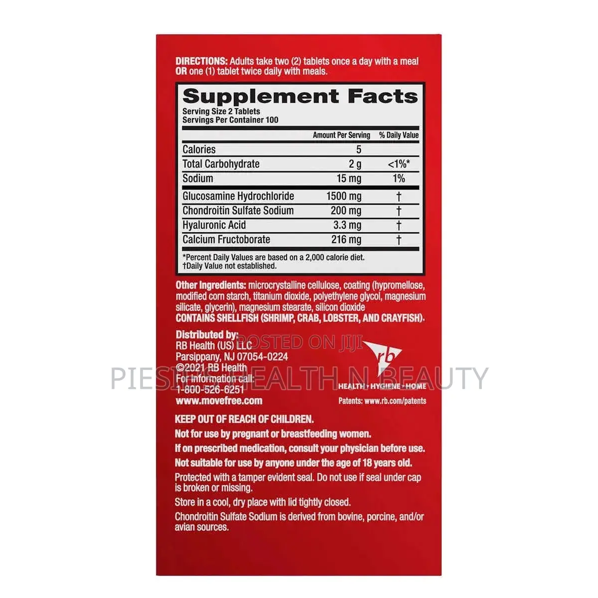 Move Free Advanced Glucosamine Chondroitin + Calcium Fructoborate 200s