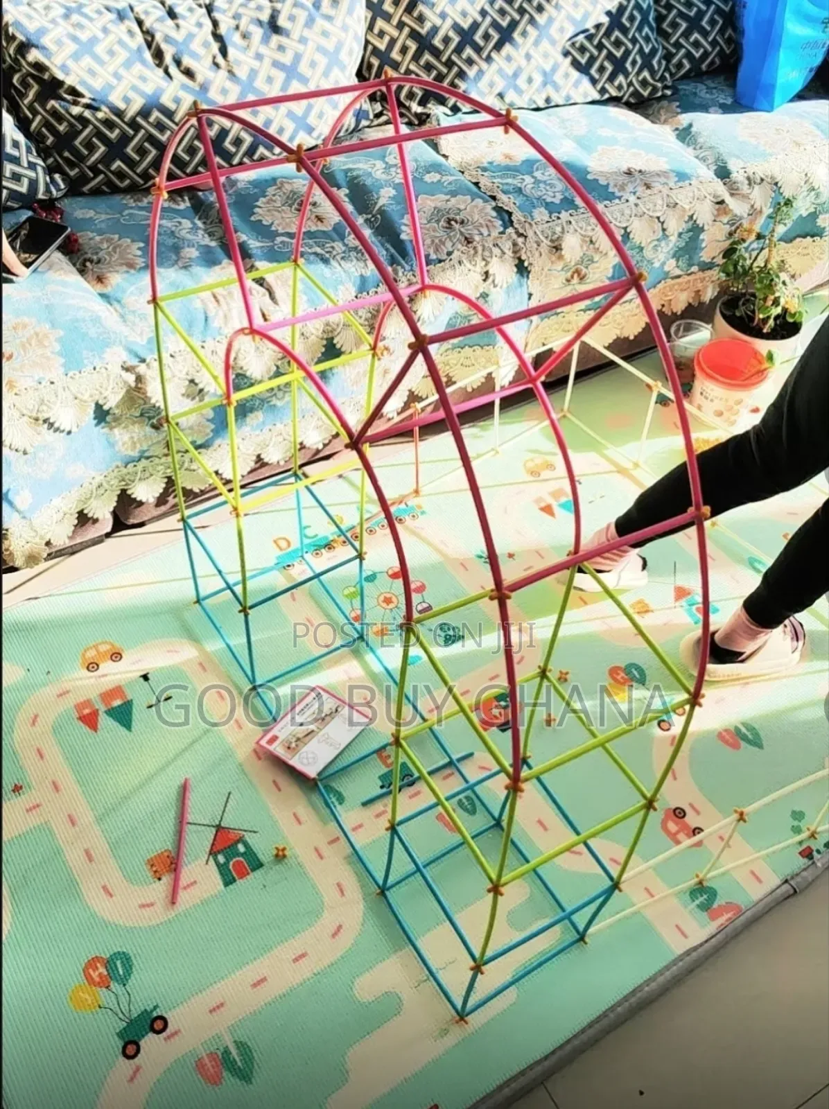 Kids Building Straws Construction Toy