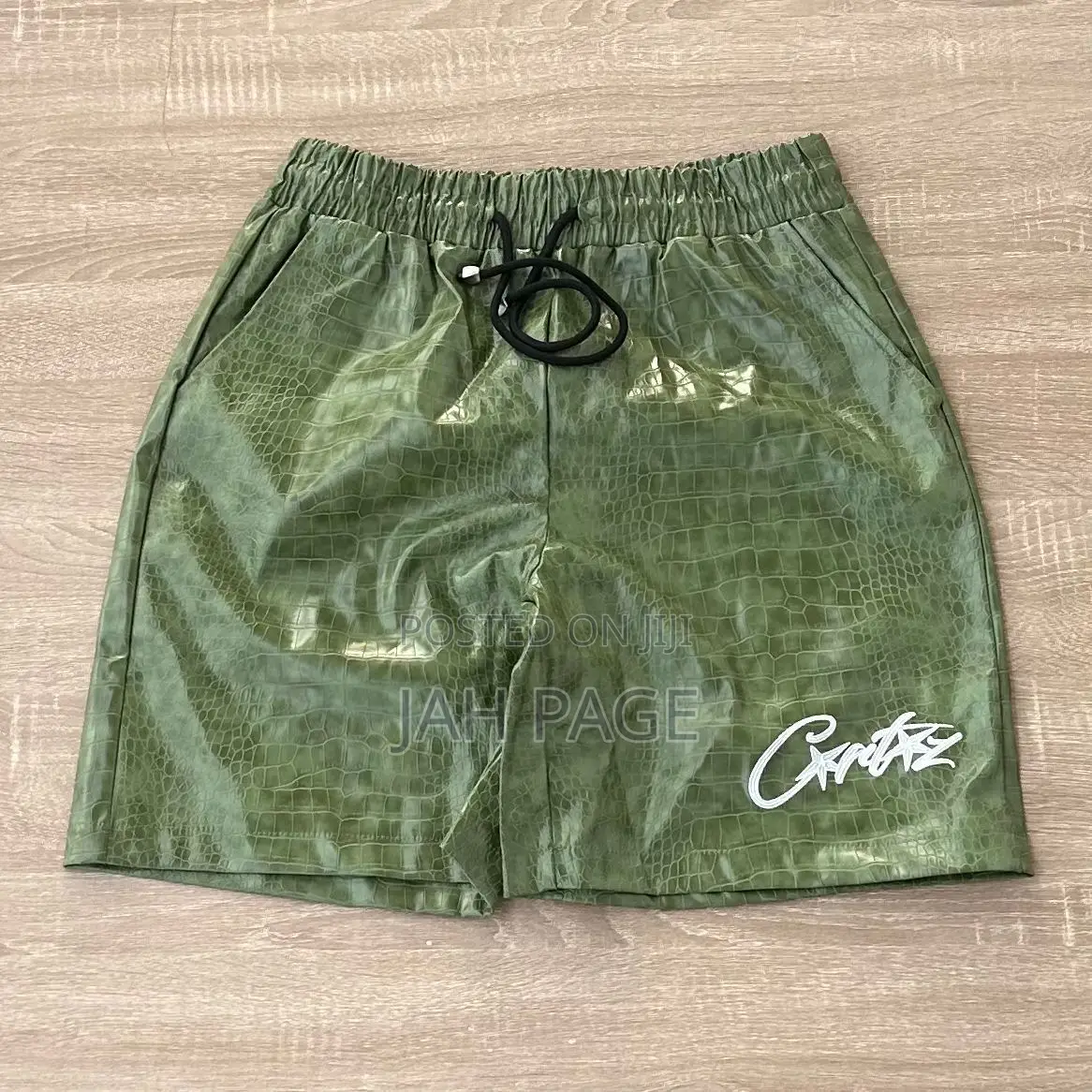 Leather Paint Shorts