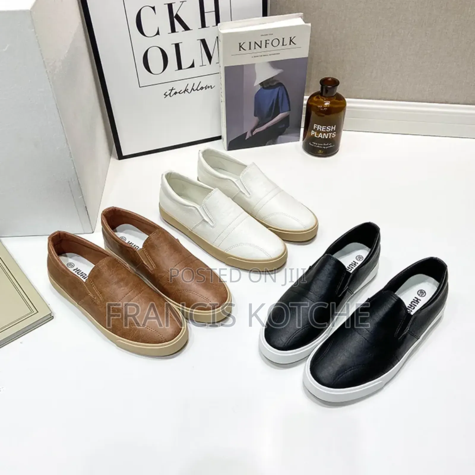 Puc Waterproof Leather Easy Slip on Loafers