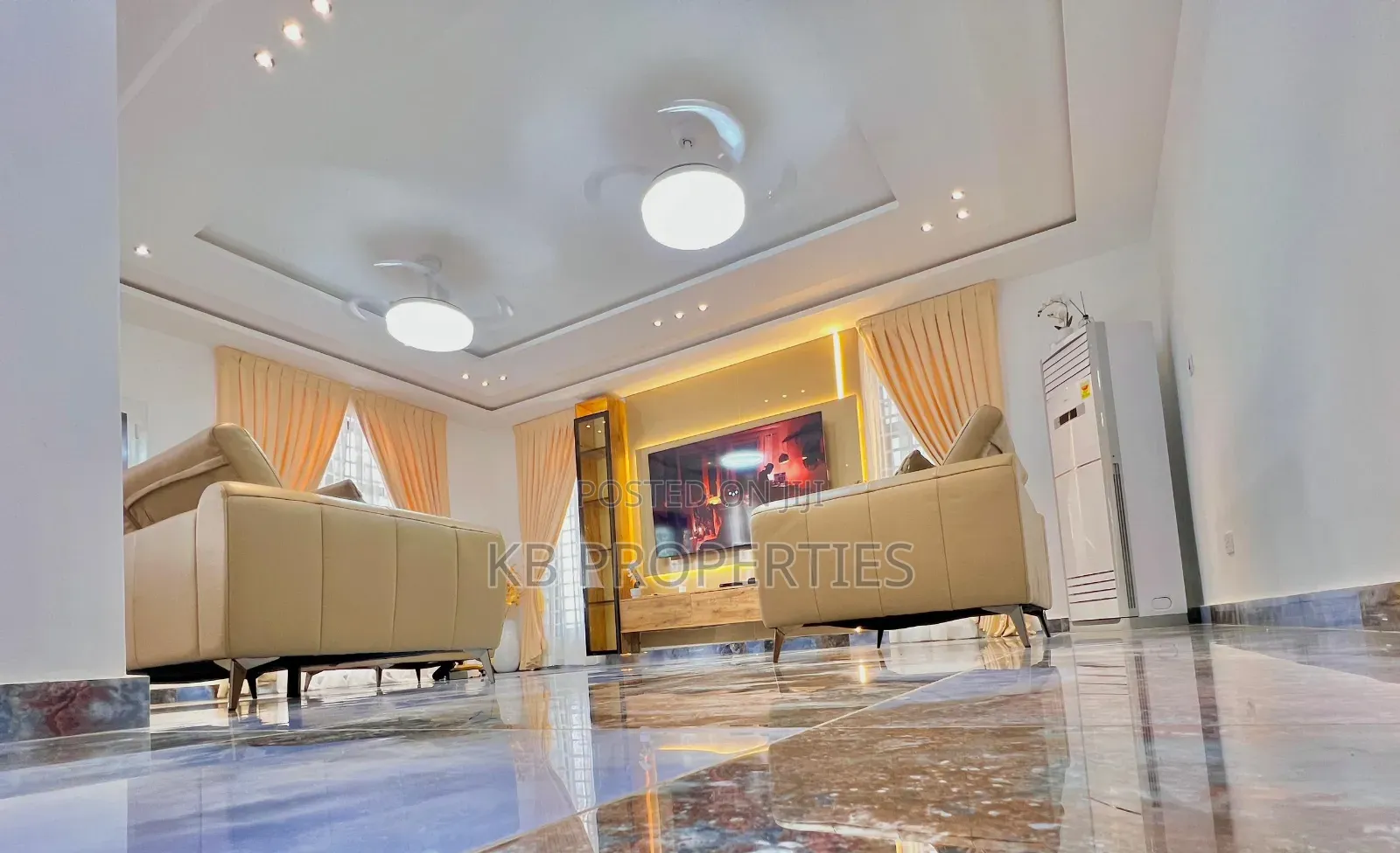 Furnished 4bdrm House in Kb Properties, Spintex for rent