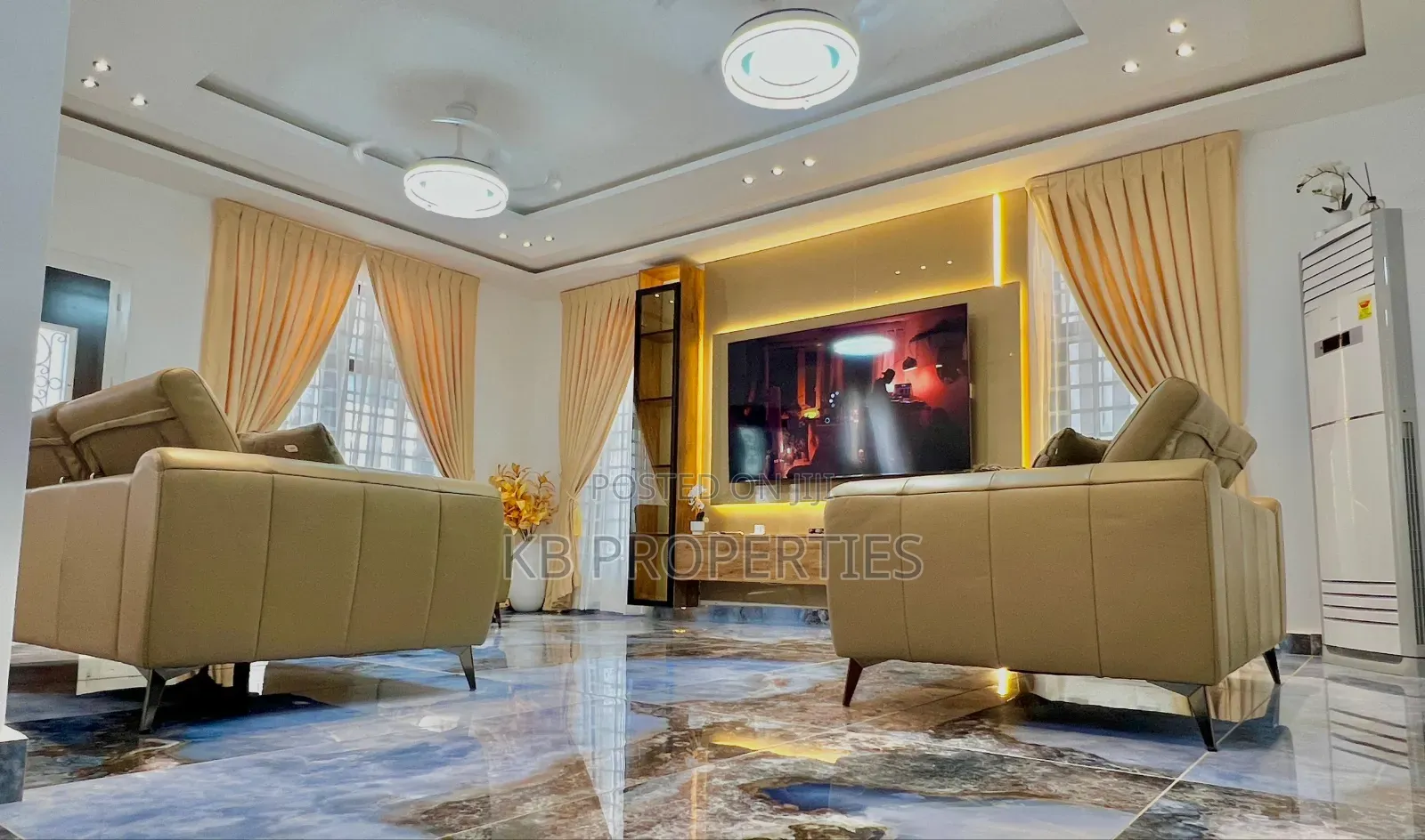 Furnished 4bdrm House in Kb Properties, Spintex for rent