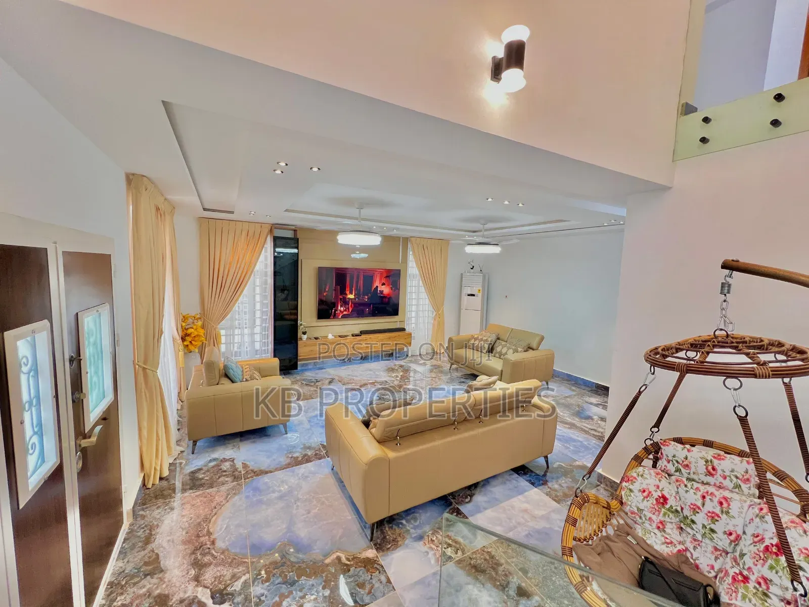 Furnished 4bdrm House in Kb Properties, Spintex for rent