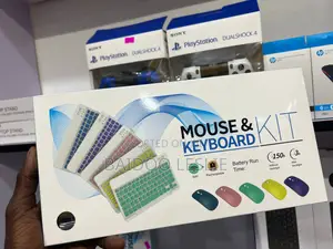 Wireless Keyboard and Mouse Combo - RGB Backlit, Rechargeable