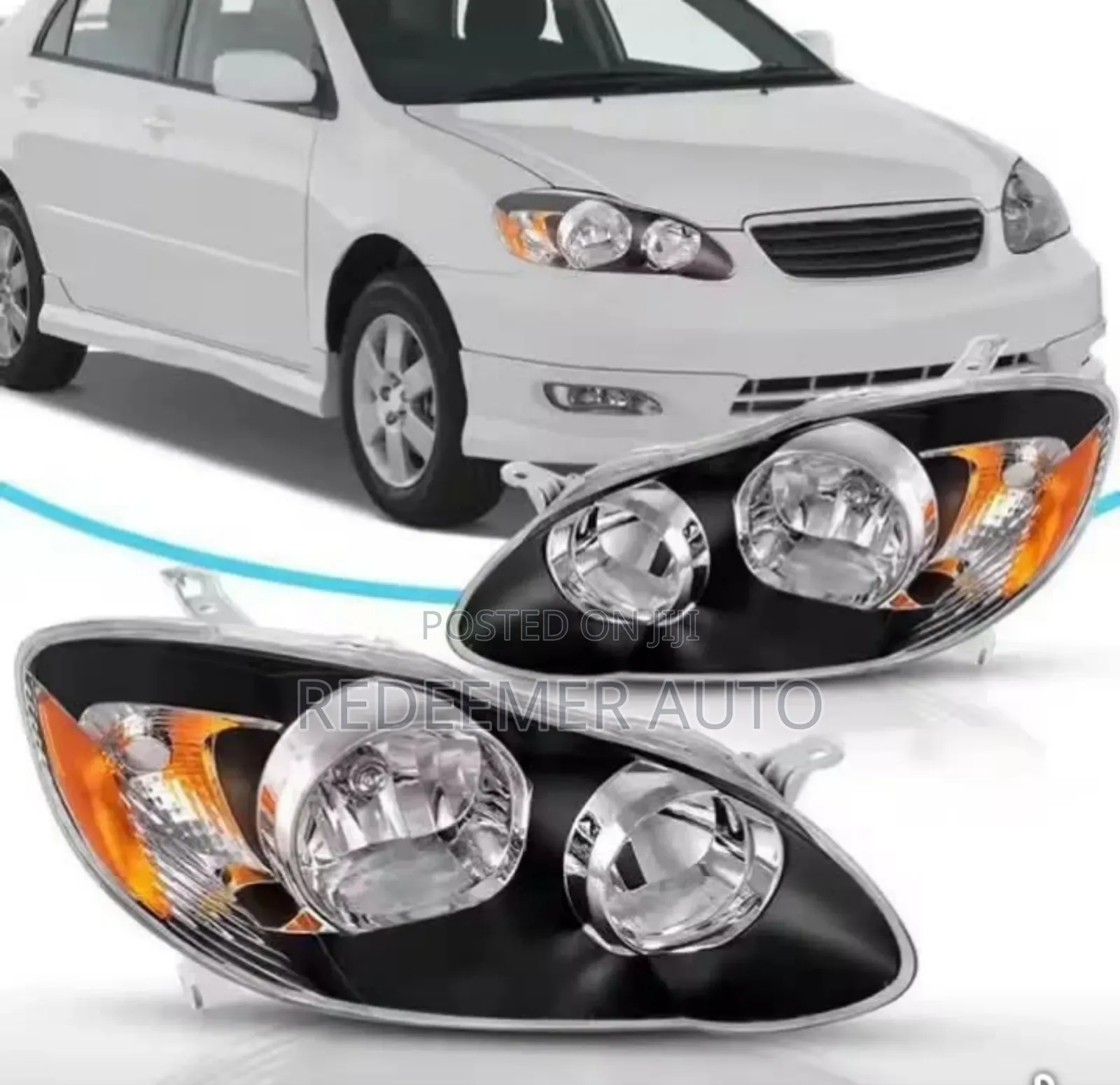 Corolla Headlight 2005,2006,2007,2008, Corolla S Black Headlight