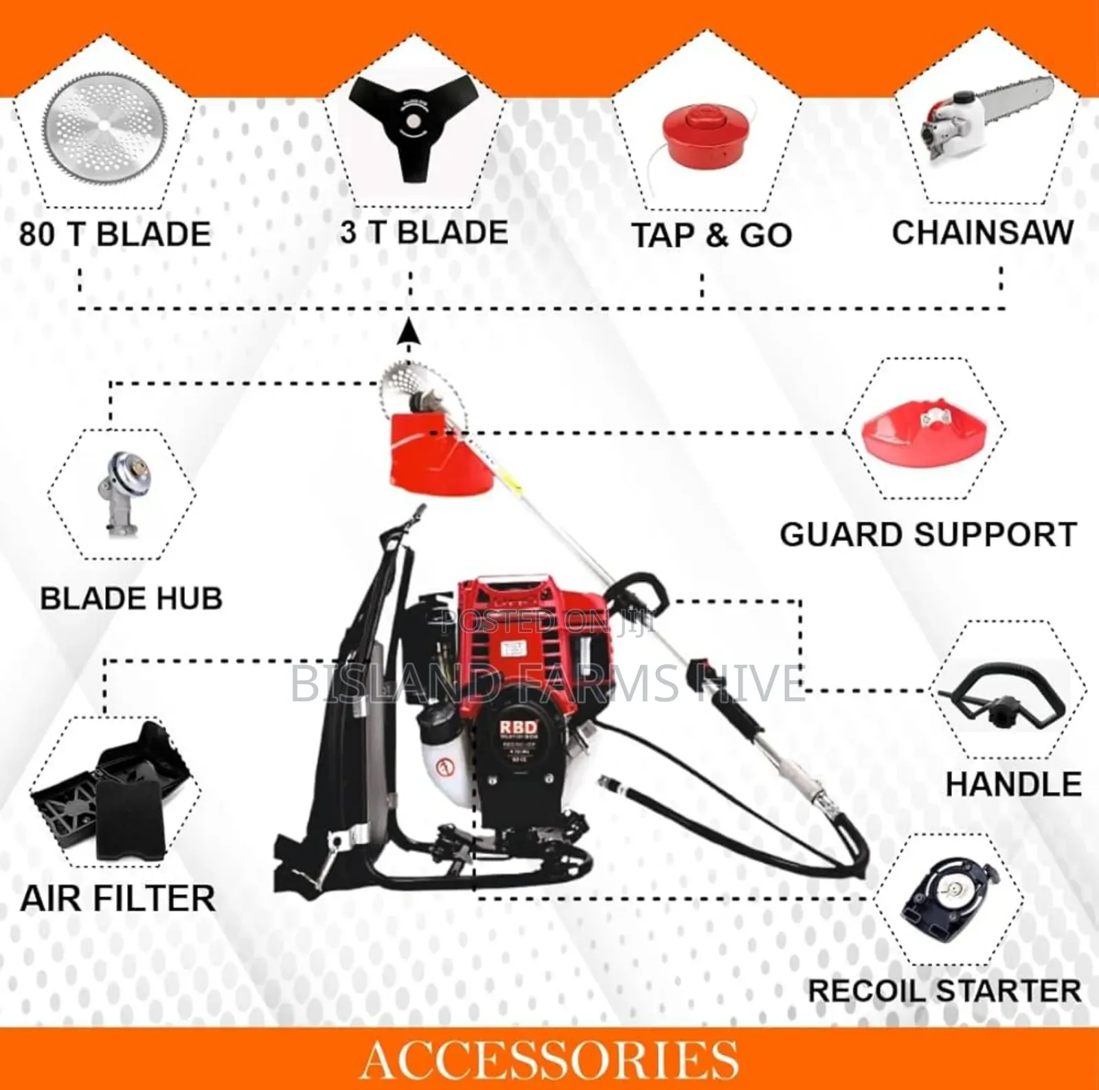 Pts Gx35 Brush Cutter – Backpack Lawn Mower ( 4 Stroke Engine )