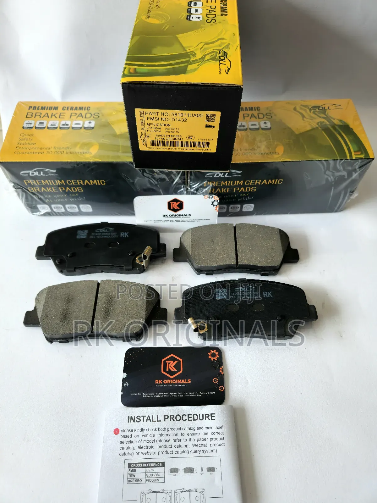 Santa Fe 10-16/Sorento 11-15/Elantra 11-16 Ceramic Front Brake Pads