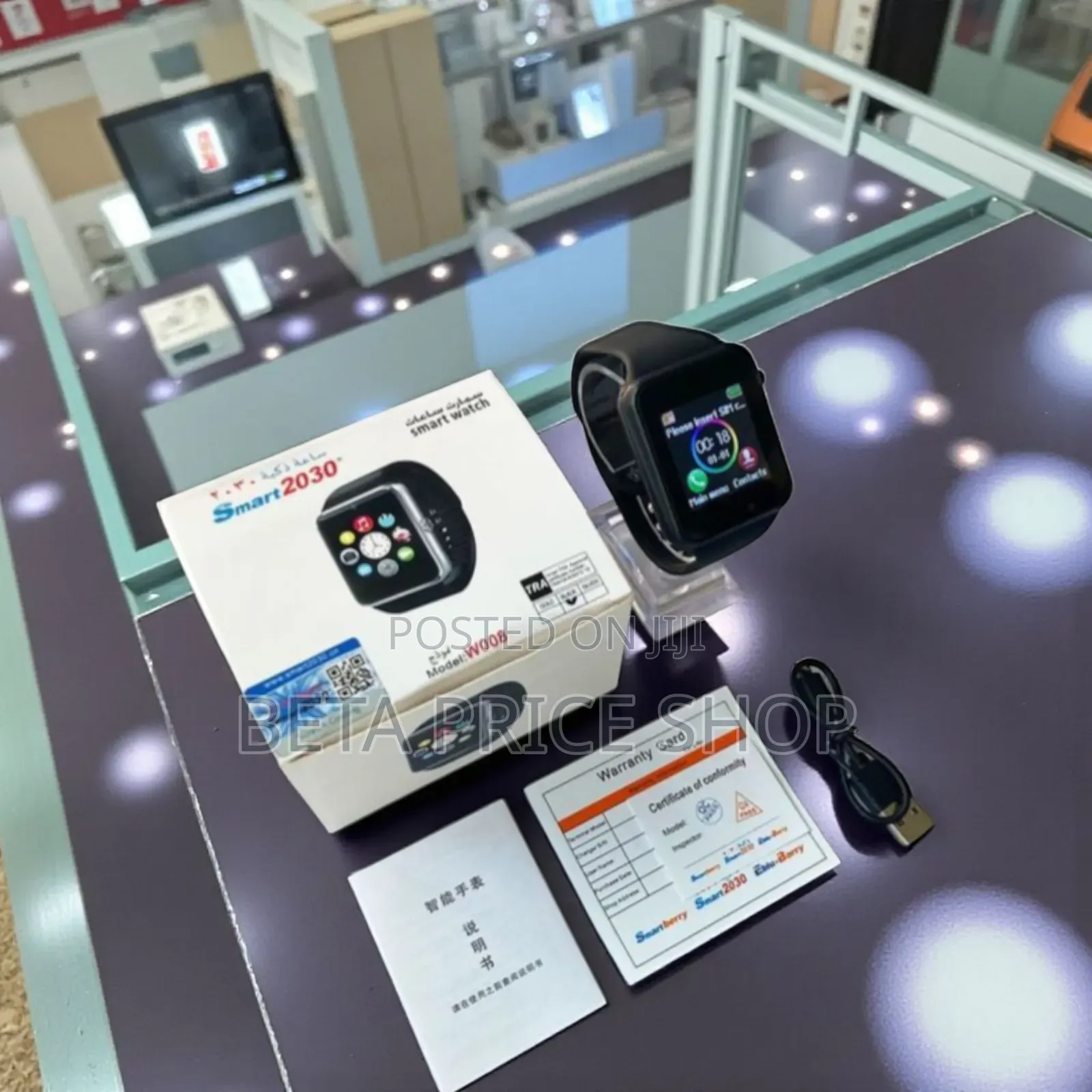 Sim Card and Memory Slot Smart Watch With Camera(637373)